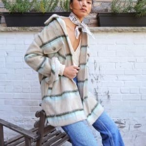 Free people Vienna brushed wool shirt jacket